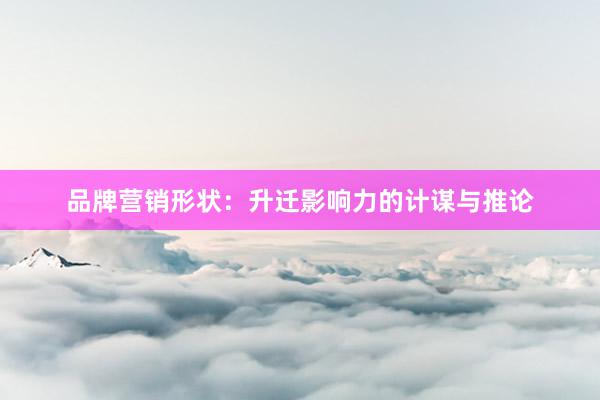 品牌营销形状：升迁影响力的计谋与推论